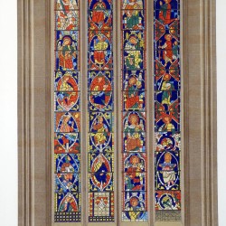 Stained glass window of the cathedral of León, belonging to the 13th century (Leon)