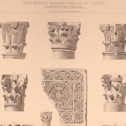 Capiteles y fragmentos de la ornamentación, en la mezquita hoy catedral de Córdoba