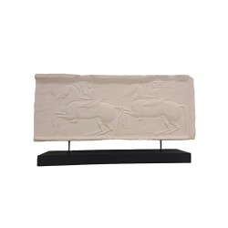 Frieze with a two horses race