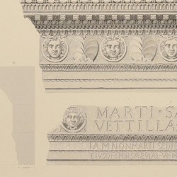 Miembros arquitectónicos del templo de Marte (Mérida)
