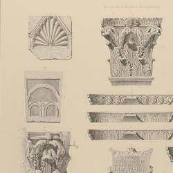 Miembros y fragmentos decorativos de la basílica metropolitana y del baptisterio (Mérida)